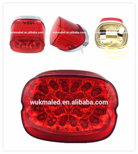 Red Led Tail Light Brake bike light with rear light for Harley 883 tail lights Touring Electra FLTR Road King Glide