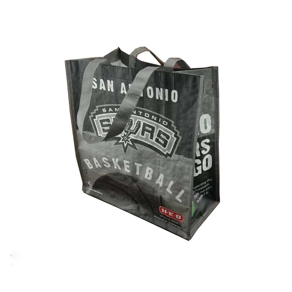 Custom Printed Logo Gift Woven Bag Shopping Handle Rafia Woven Cloth Bag for Garment