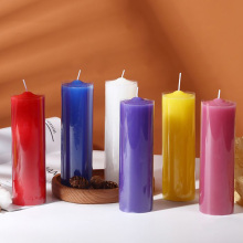Colored Machine Made Pressed Basic Pillar Candle