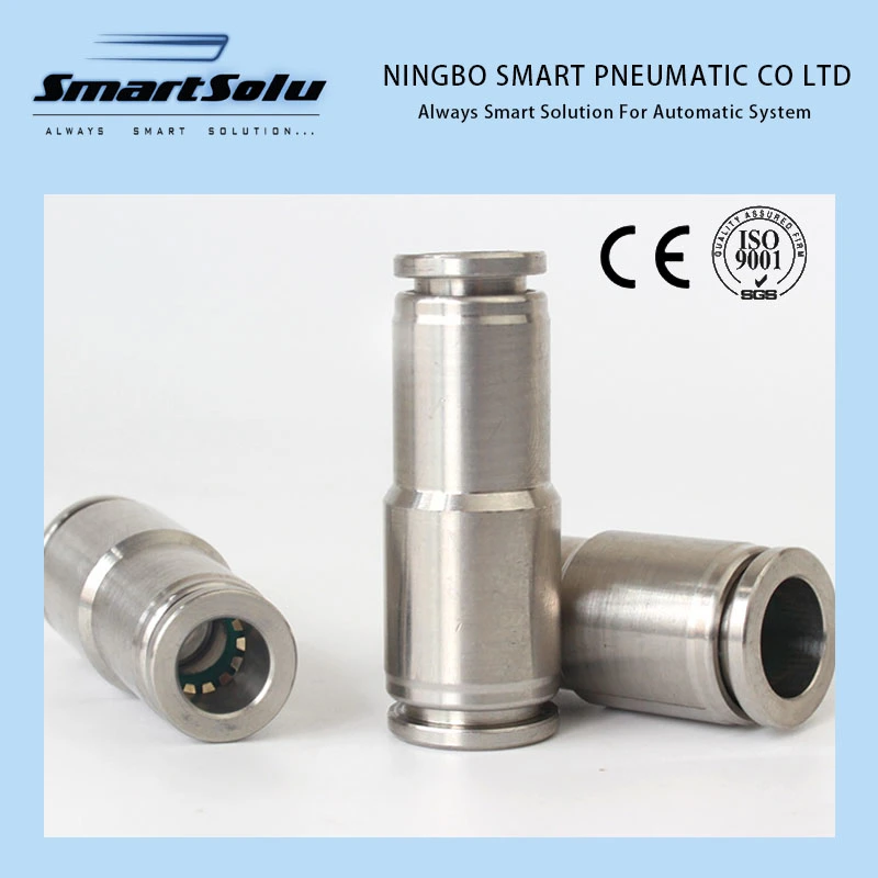 Stainless Steel Straight 304/316 Quick Push in Pneumatic Fitting