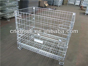 European wire mesh storage container