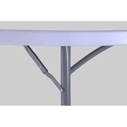 HDPE 71'' Round White Plastic Folding Table