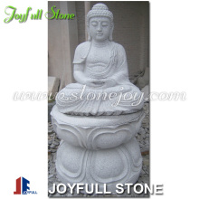 Granite Buddha Statue with lotus pedestal