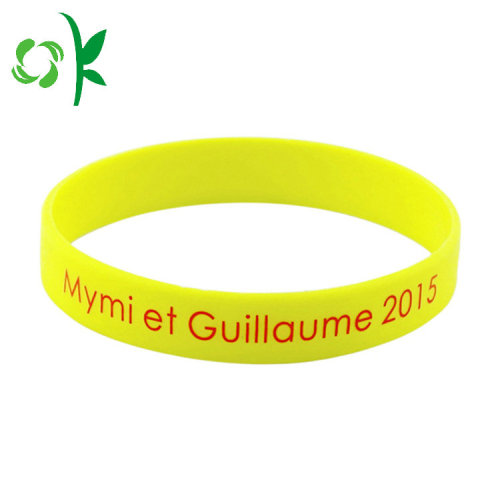 Hot Selling Letter Shape Silicone Wristbands för present