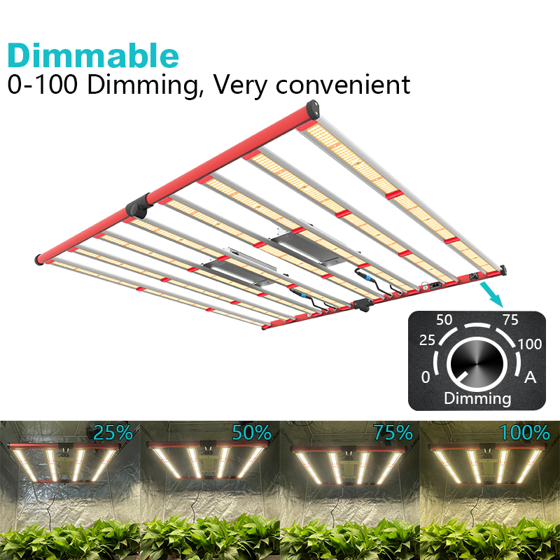 Aglex 800W LED Hydroponic Plant Grow Light Bar