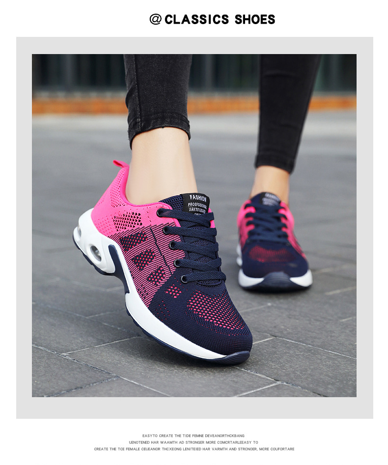 36-41 Breathable Casual Women's Sneakers Walking Sports Cushion Shoes for Women Anti-slip Sport Running Sneakers