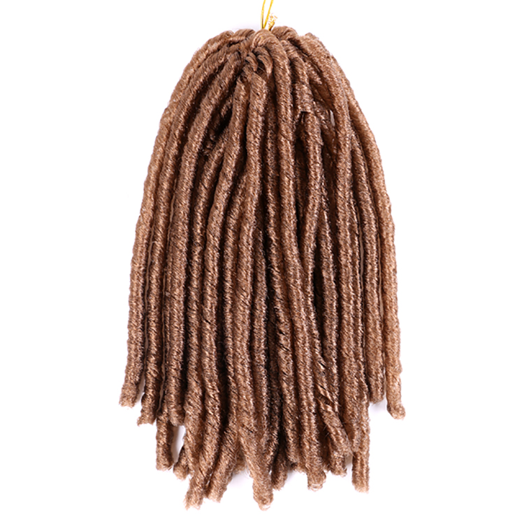 Straight 14 inch Soft Locs Synthetic Hair Extension Short Faux Locs Crochet Braids Afro Dreadlock Twist