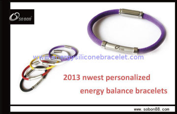 Factory Price Germanium Bracelet / Silicone Bracelets To Improved Awareness And Calmness