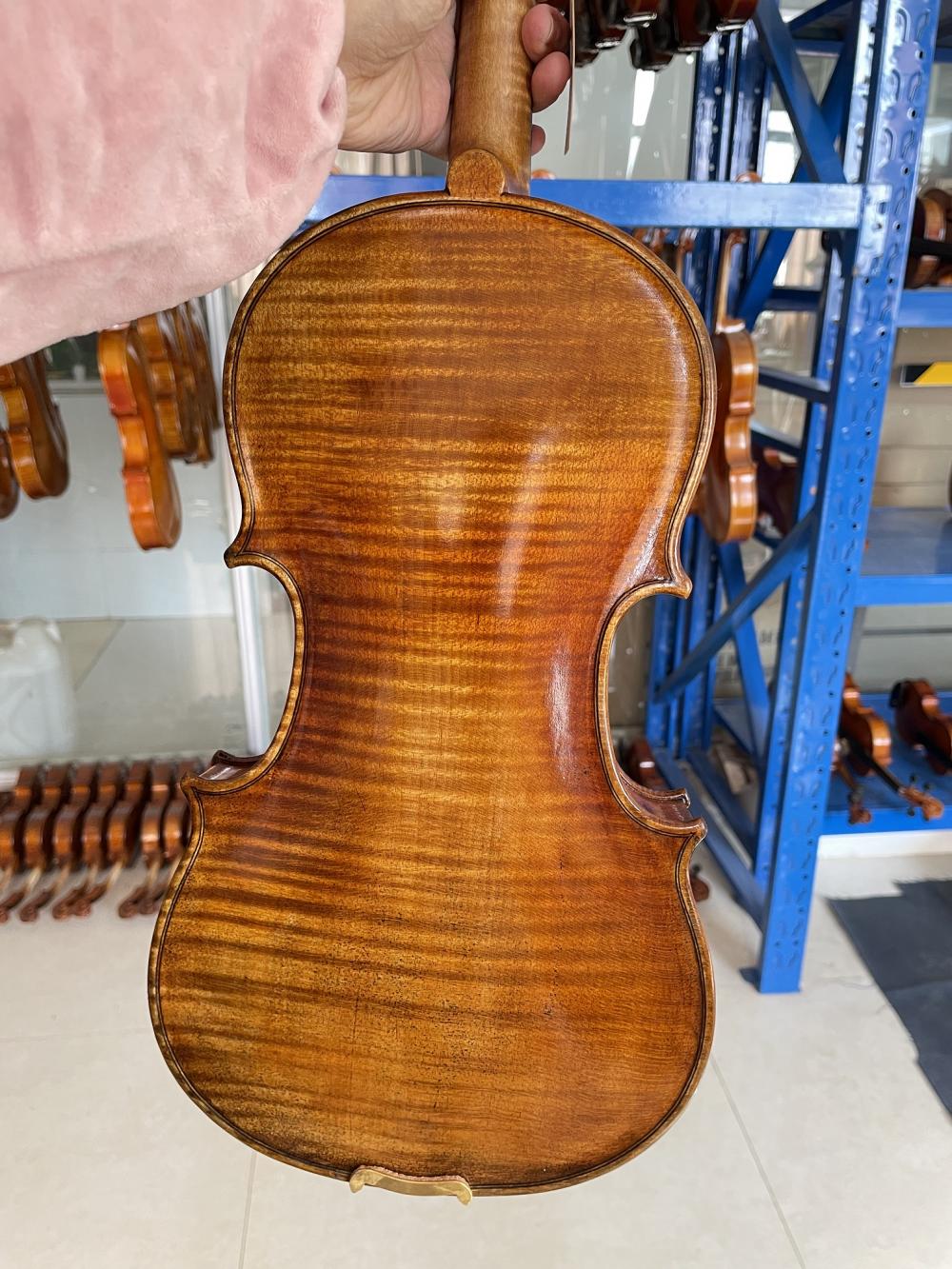 الكمان الخشب الصلب من قبل السيد لوثييه الكمان المصنوع يدويًا للأوركسترا