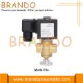 Válvula solenoide de latón de gas de carbón ajustable manualmente de 1/4 &#39;&#39;