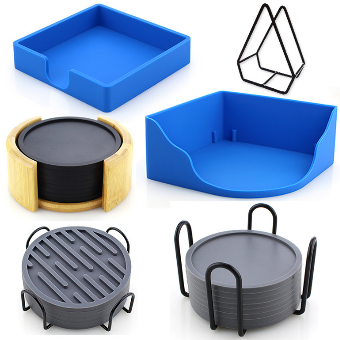 Silicone Cup Coaster Holder Rack