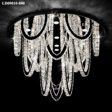 lobby ceiling chandelier led fancy crystal lighting