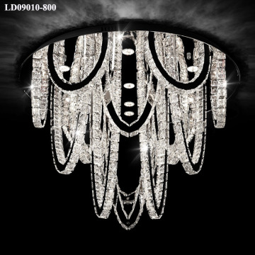 lobby ceiling chandelier led fancy crystal lighting