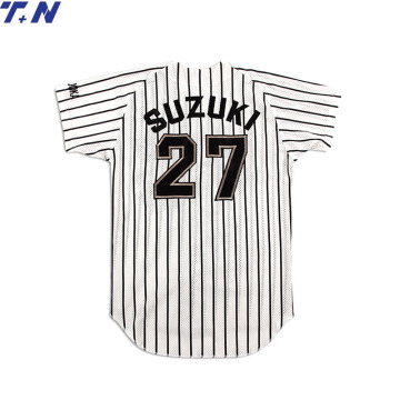 Customized hot selling 2016 baseball wear button down baseball jersey