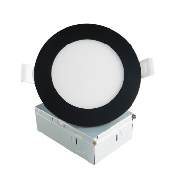 Panel de luz LED redondo negro 9W LEDER