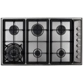 Cooker Hob Types 6 Burner Stainless Steel Top