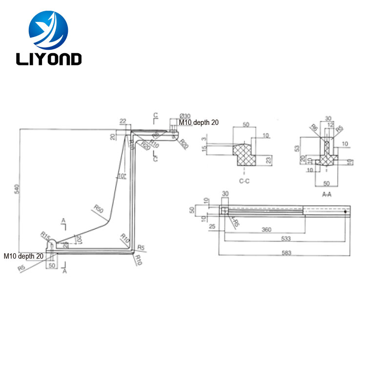 Indoor Red Insulation Bendboard Epoxy Resin Contact Box bending plate for 40.5KV Switchgear