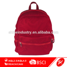 Latest Soft Red Nylon Mesh Back Pack