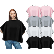Custom Design Barber Hair Cape with Logo - Pink White Black Waterproof Salon Cutting Cape