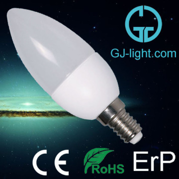 3w stainless steel e14 led candle bulb light