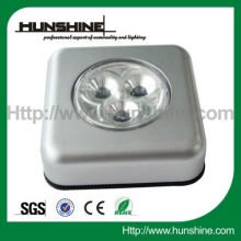 square ABS rechargeable 3 led touch light for night lighting for indoor and outdoor