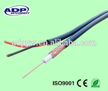 China Supplier ADP Rg59 with power , High Braiding RG59 Coaxial Cable rg59 power cable cctv cable 15Years Hot Sell!