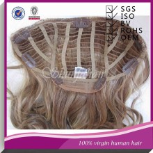 Stock human hair half wig,Half Hair Wigs Sale,long half wig,curly half wig