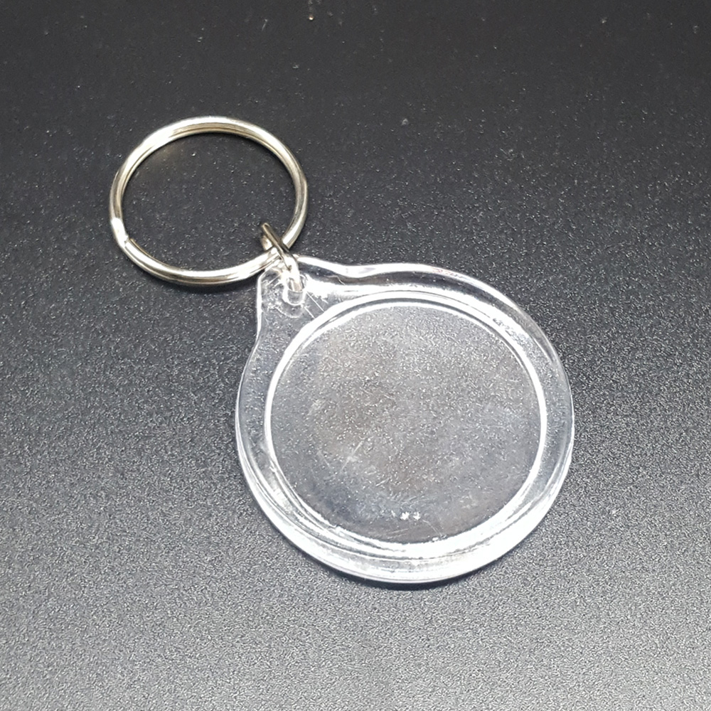 33mm Round Paper Inlay Acrylic Frame Key Holder