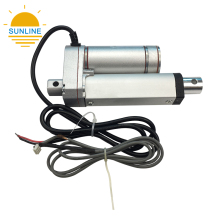 12V Linear Solenoid Actuator with Encoder, 100N Force, 50mm/s Speed, 50mm Stroke, IP54/IP65