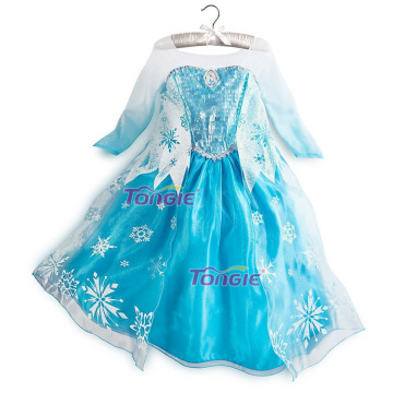 Girls' Frozen Costumes Elsa Anna Cosplay Fancy Dress