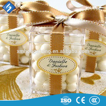 Fashion Cube Acrylic Candy Gift Boxes Acrylic Storage Containers