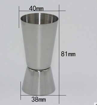 eco-friendly stainless steel Cocktail measuring jigger