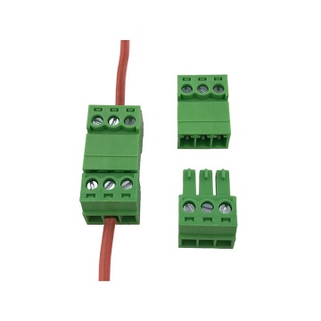 3pin contacts 3.81mm pitch pluggable M&F terminal block