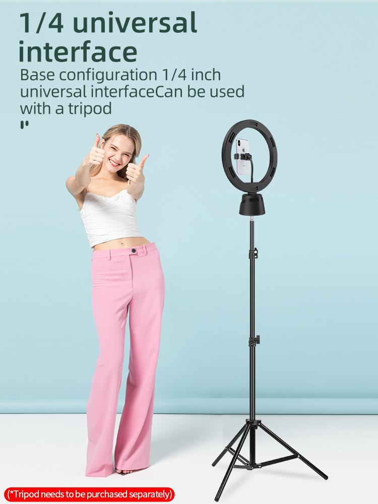 Wireless Smart Phone Holder 360 Rotation Auto Face Object Capture Smart Camera with Tripod Ring Light