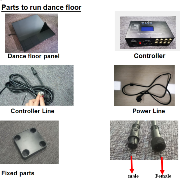 LED Dance Floor 19" Stage Floor Animation