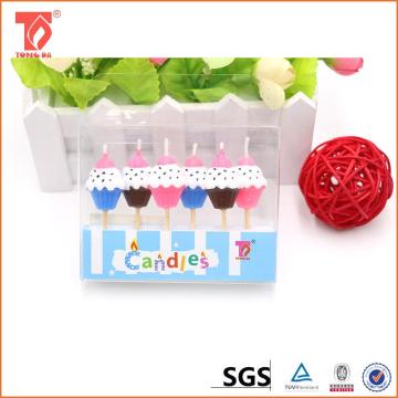 Wholesale decorative ice-cream shaped birthday candle