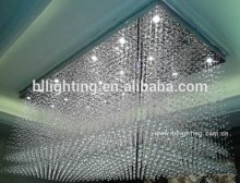 Large hotel lobby chandelier crystal beads chain