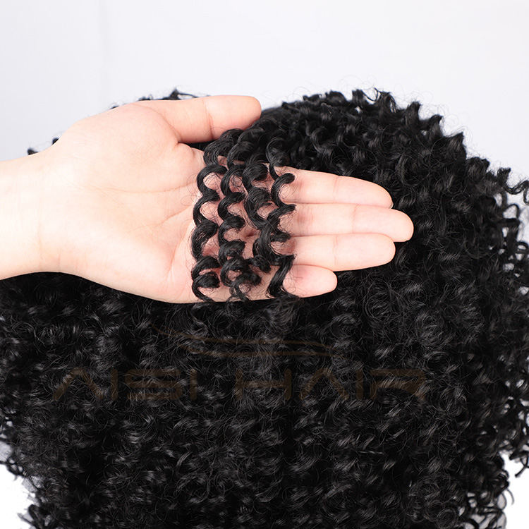 African American Synthetic Curly Hair Natural Black Afro Kinky Curly Short Wigs Women Wigs Black Hair For Black