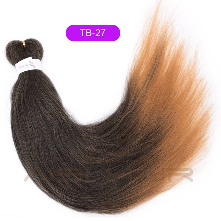 Aisi Hair High Quality Cheap Price Ombre Color Jumbo Fiber For Women Pre Stretched Synthetic Crochet Braiding Hair Extensions