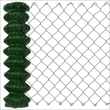 galvanzied chain lin fence pvc-coated chain link fence