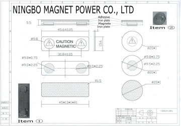 High Quality Tail-made Name Magnetic Badge Neodymium Magnet, aimant