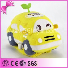 Eco friendly customize cute cartoon plush toy car mascot