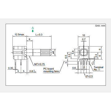 Electronic components Rotary switch