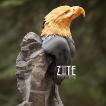 Outdoor resin animal statue fiberglass abstract eagle sculpture