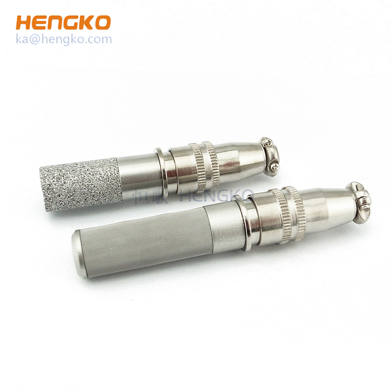 Sintered stainless steel protection cover industrial 4-20ma temperature and humidity sensor probe