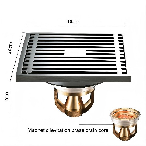 Moderner Bodenablauf für Badezimmer Modern Floor Drain for Bathrooms
