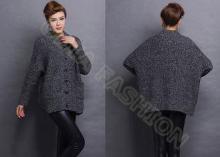 2014 New Cardigan Ladies Crew Neck Sweaters with Pockets An