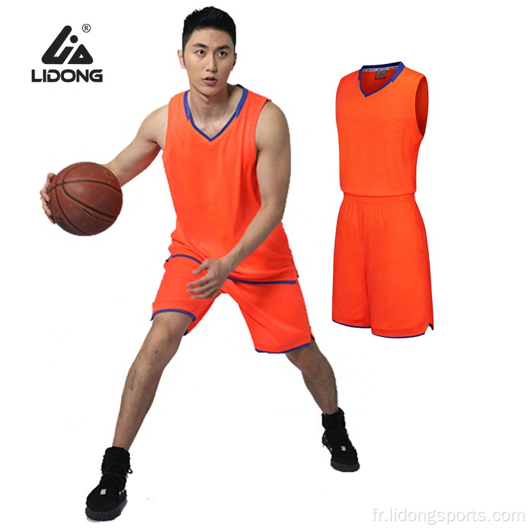 Jersey de sublimation de basket-ball en gros