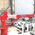 OUCO คุณภาพสูง 1.5T6M Telescopic Boom Marine Crane Pedestal Crane