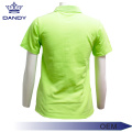 Polos uniformes en piqué vert pour femme